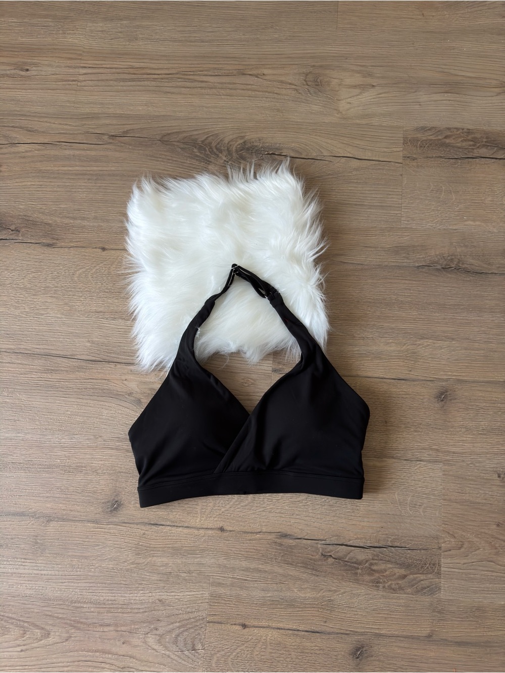Women’s Black Halter Bralette - Comfortable Everyday Support